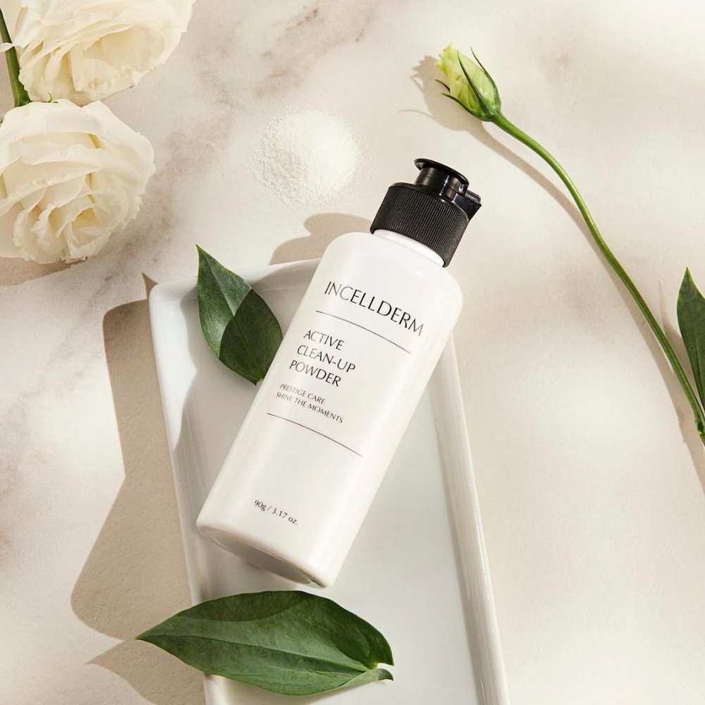 Incellderm Active Clean-Up Powder . Korean Skin Care Program